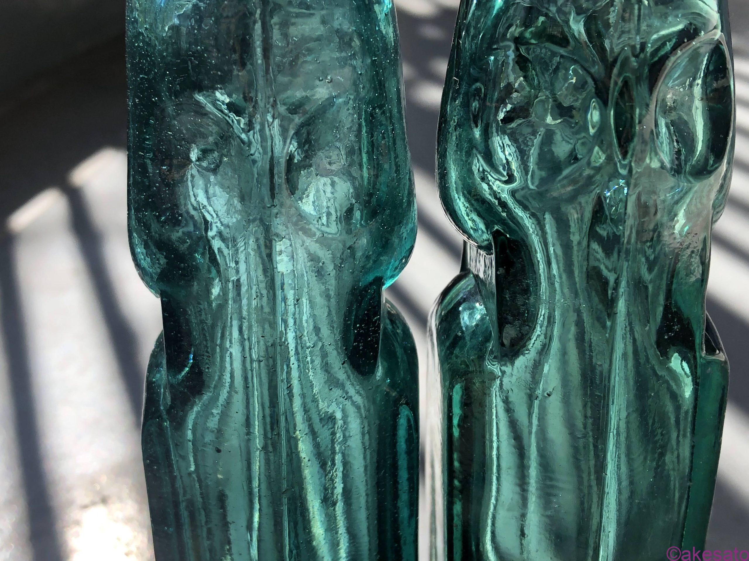 オールガラス！六角形ラムネ瓶 -戦前の骨董品 | レトロなお宝 | Deepランド