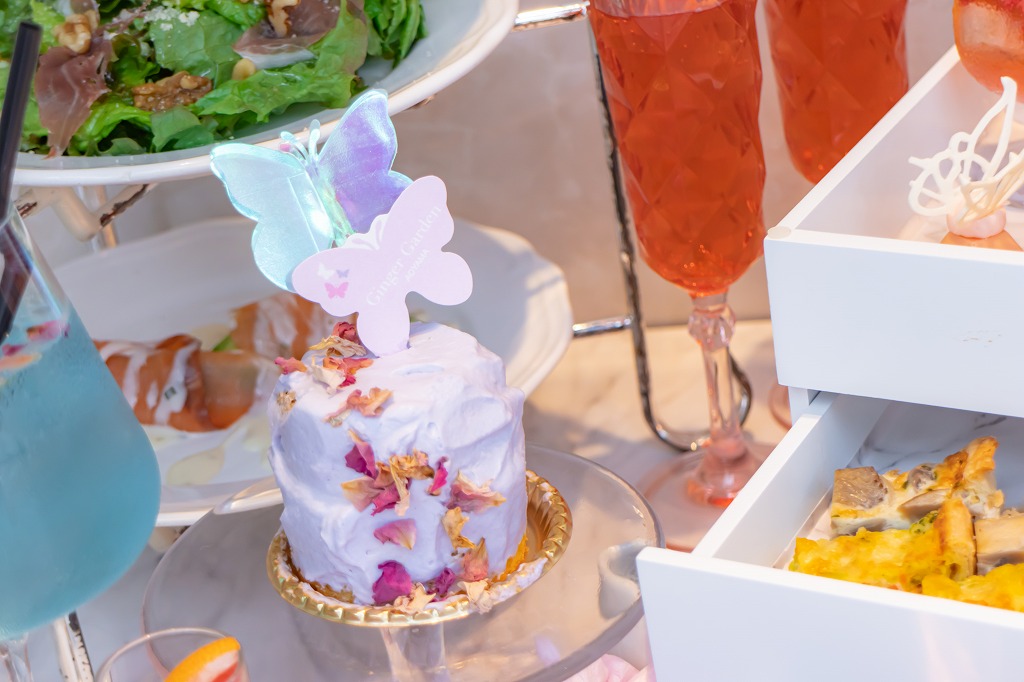 ジンジャーガーデン青山のバタフライアフタヌーンティーセット＊2021年6月