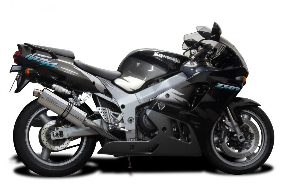 Slip-On Exhaust with 13.5-inch XOval Brushed 304 Stainless Steel