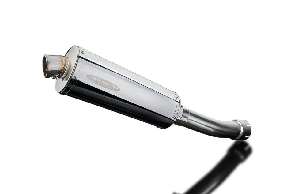 Slip-On Exhaust with 13.5-inch XOval Brushed 304 Stainless Steel