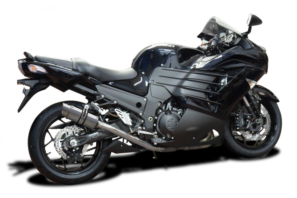 Slip-On Exhaust Set with TriOval 304 Stainless Steel 17-inch