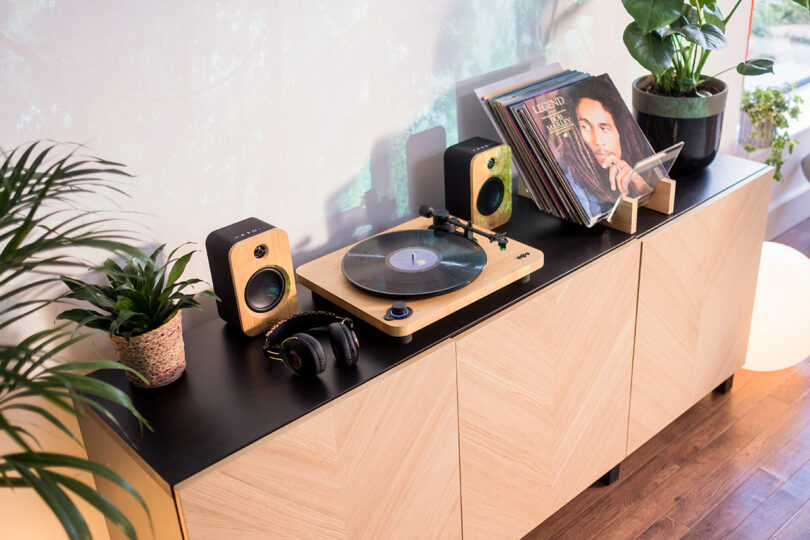 House of Marley Stirs Up Sustainable Turntable Design