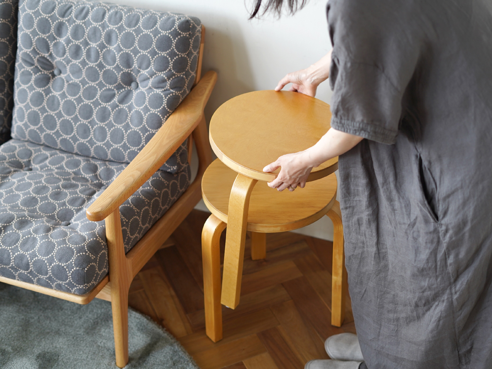 artek (アルテック) STOOL 60（スツール 60） 3本脚 ハニーステイン