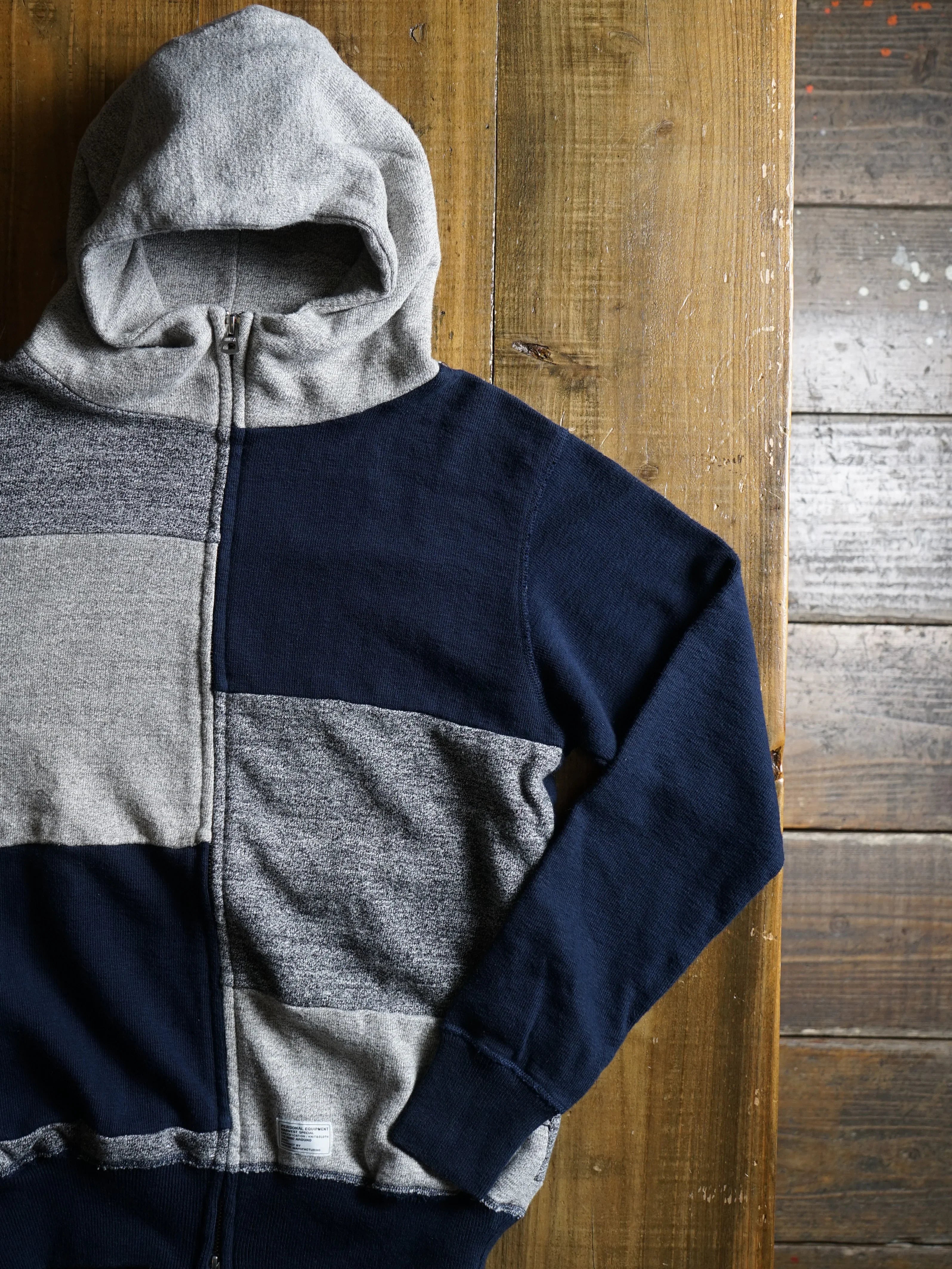 ディバイスファクトリー | パッチワーク パーカー ジップアップ 長年の