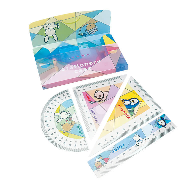 ケース付き定規セット(ボックスタイプ)(256) | 販促・ノベルティなら