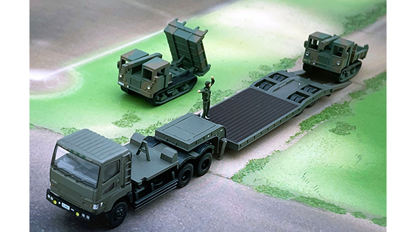 自衛隊トレーラー 資材運搬車セット｜製品をさがす｜ジオコレ