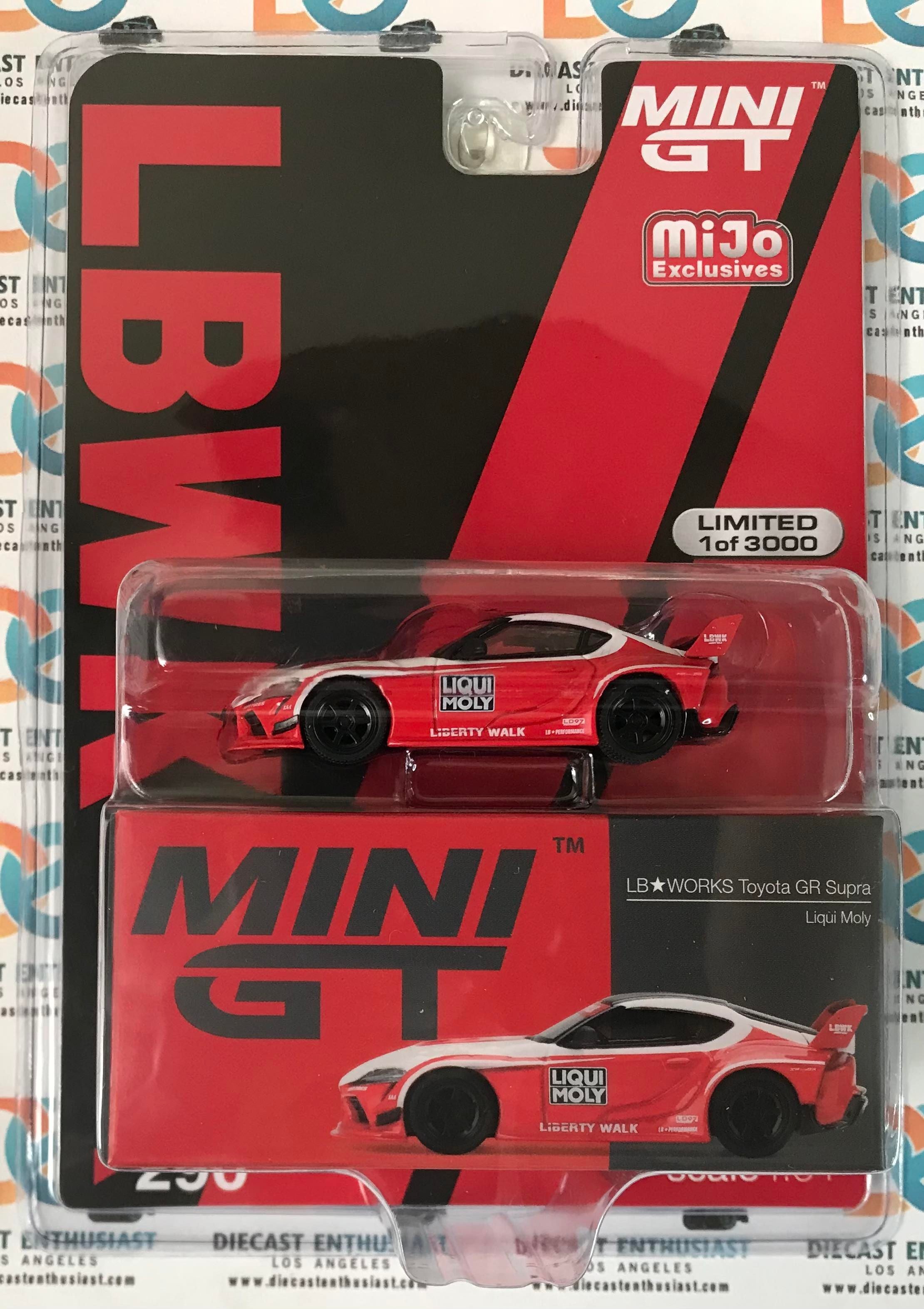 Mini GT Mijo Exclusives 290 LB WORKS Toyota GR Supra Liqui Moly 1
