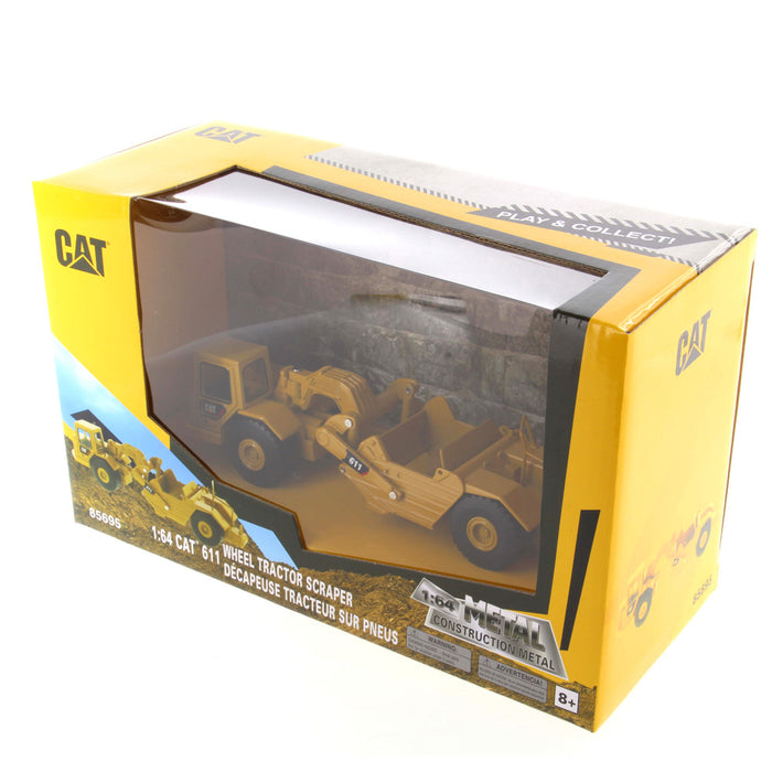 1:64 Cat Wheel Tractor 611 Scraper — Diecast Masters America