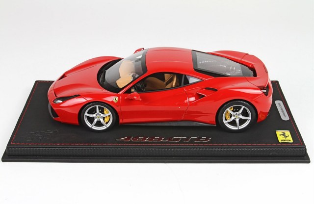BBR New 1:18 Ferrari 488 GTB - Rosso Corsa 322 • DiecastSociety.com