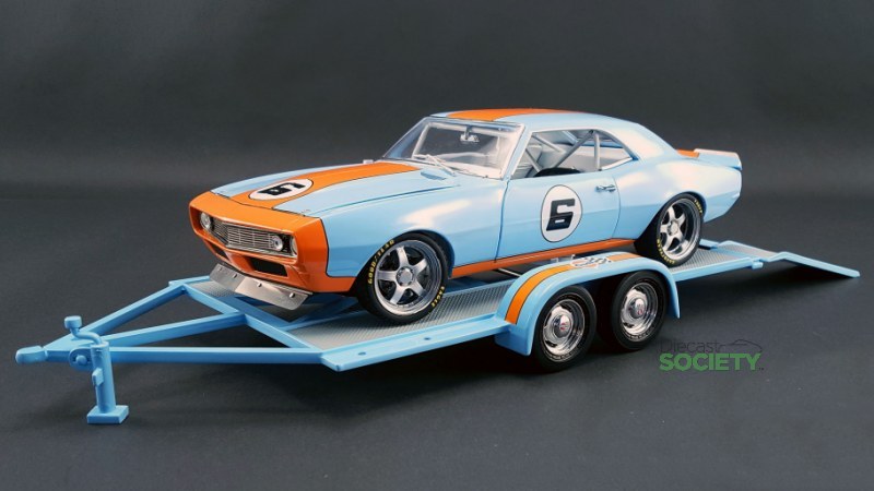 GMP Tandem Car Trailer - Gulf Oil • DiecastSociety.com