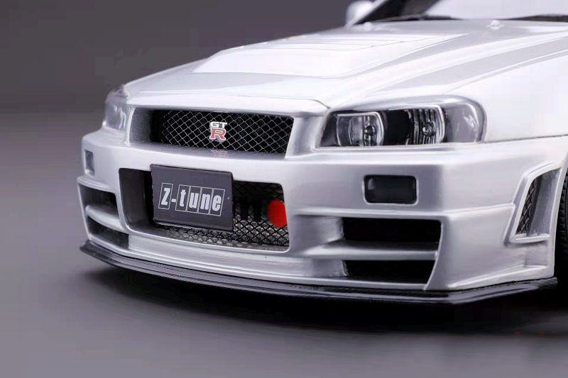 One Model Nismo R34 GT-R Z-Tune - Silver • DiecastSociety.com
