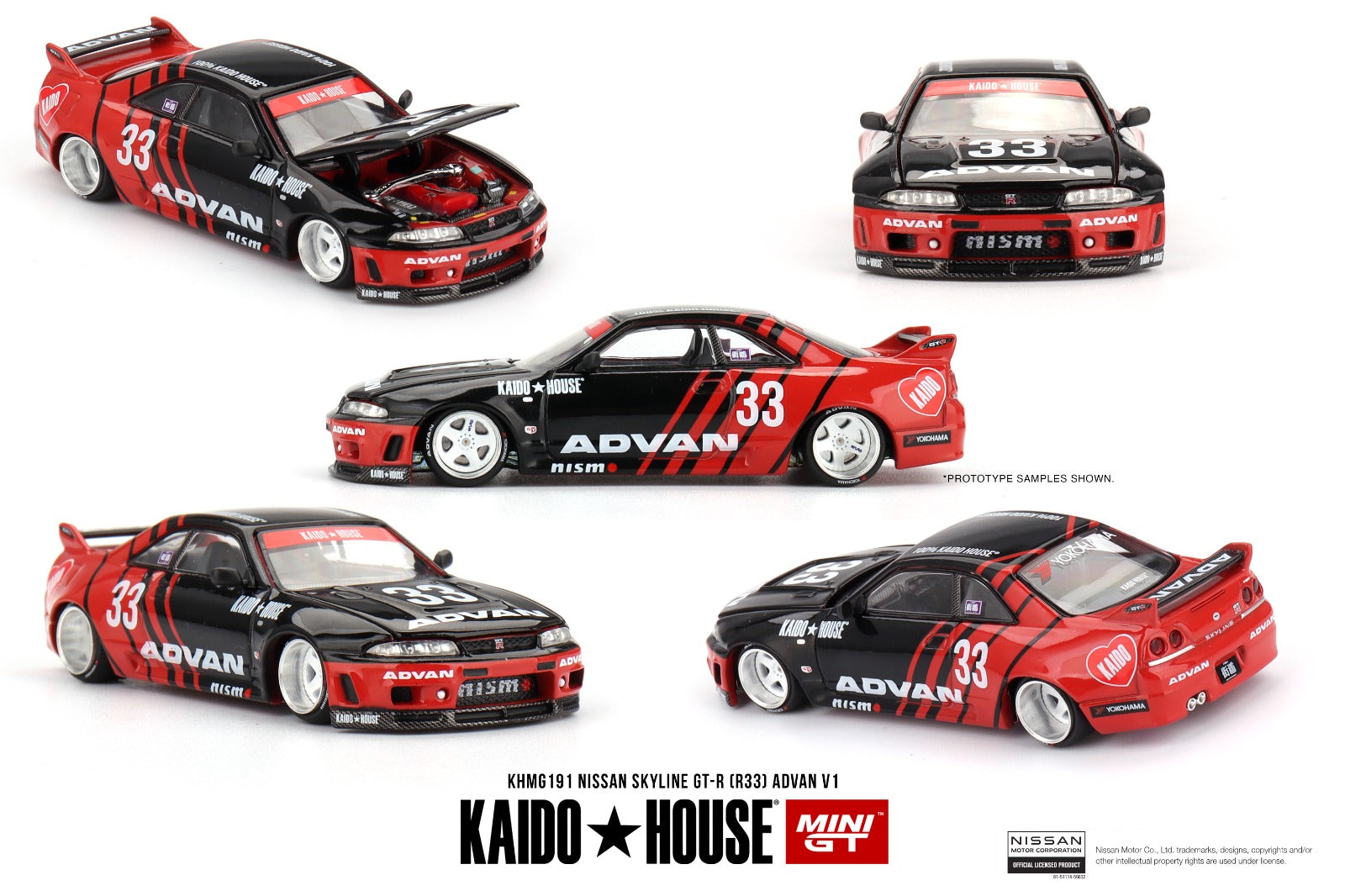 PRE ORDER * MINI GT X KAIDO HOUSE Nissan Skyline GT-R (R33) Kaido