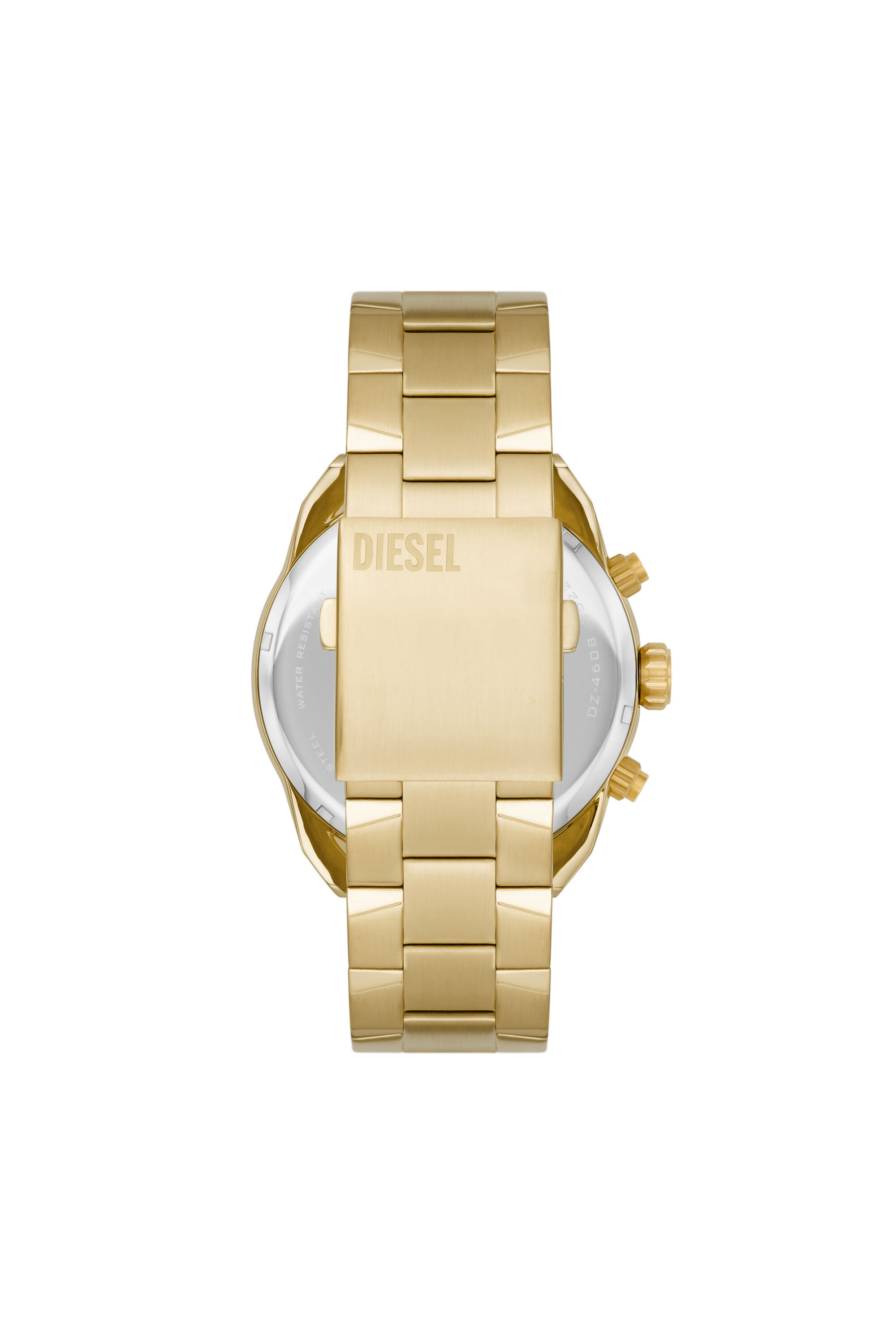 DZ4608 Man: Spiked Chronograph Gold Stainless Steel Watch | Diesel