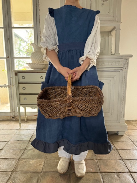 リネンワンピースエプロン | フランスアンティークショップディフェランス
