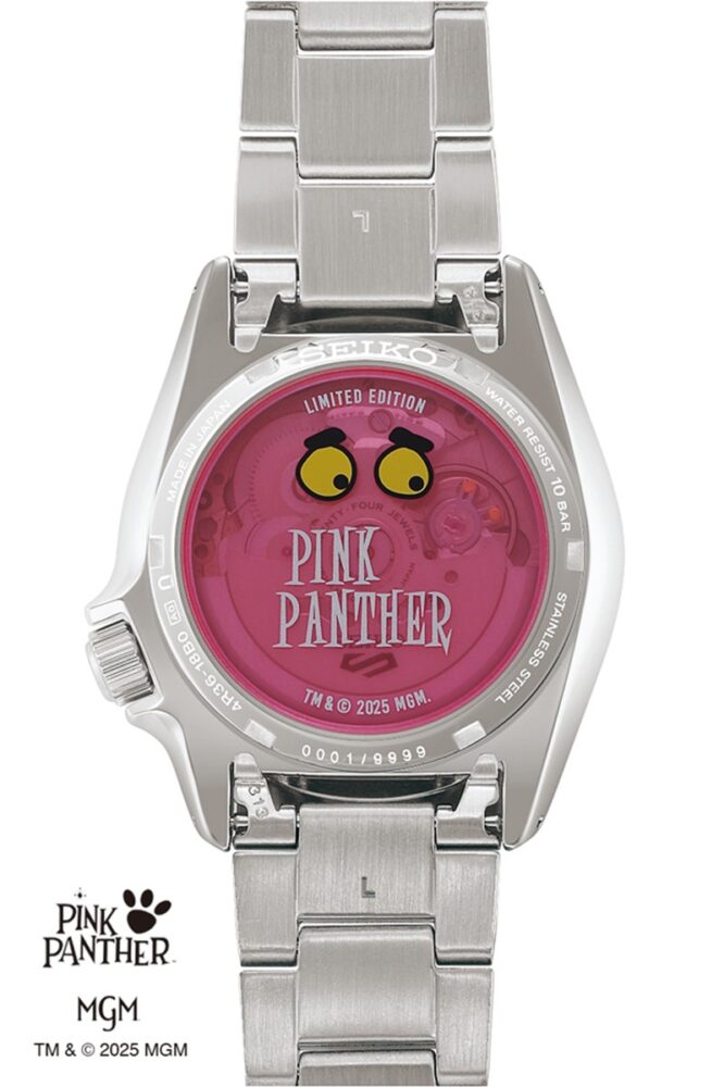 セイコー 5スポーツ」より『ピンクパンサー』とのコラボレーション限定