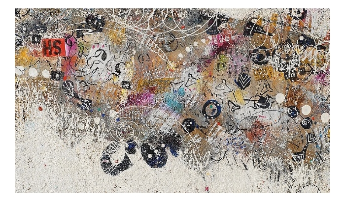 京王プラザホテルの小さな『美術館』ロビーギャラリー「抽象画 風の