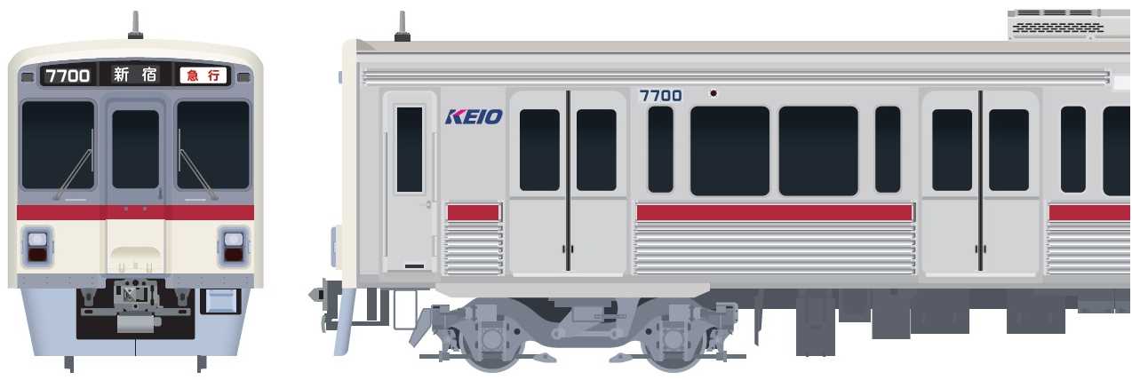 京王7000系車両を旧塗装に復刻し、10月28日（火）から運行開始