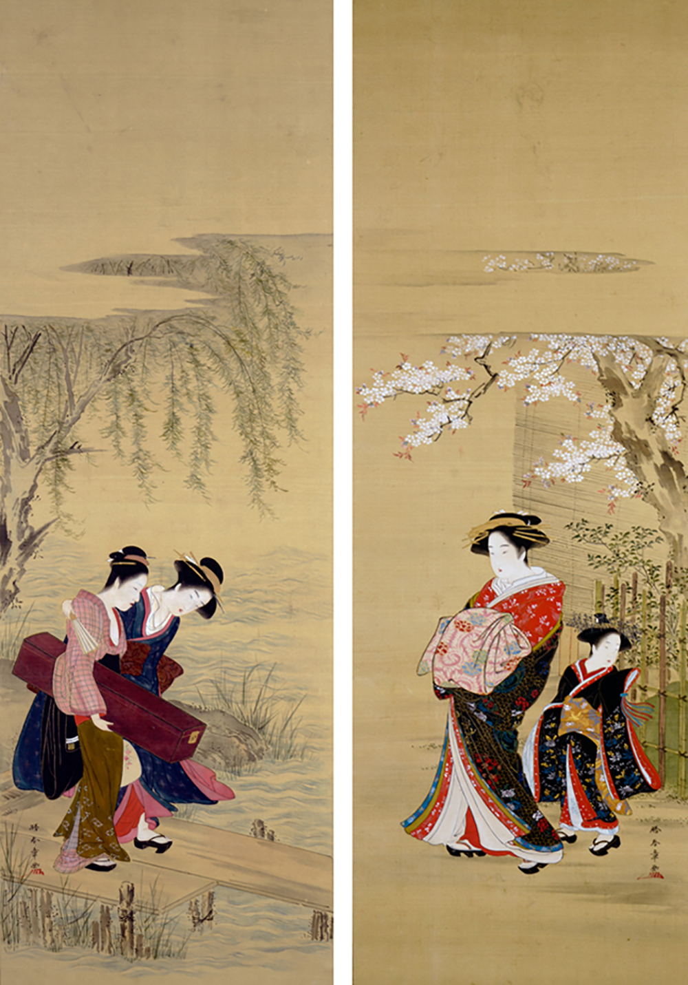 保存修復日本画［修士］｜Japanese Painting [Master] 勝川春章筆