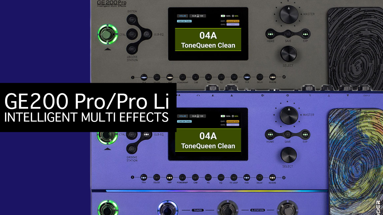 Mooerからマルチエフェクター「GE200 Pro」「GE200 Pro Li」が発売。