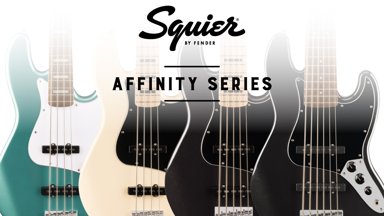 Squier Affinityシリーズのジャズベースに4弦 / 5弦 / 6弦モデルが登場！