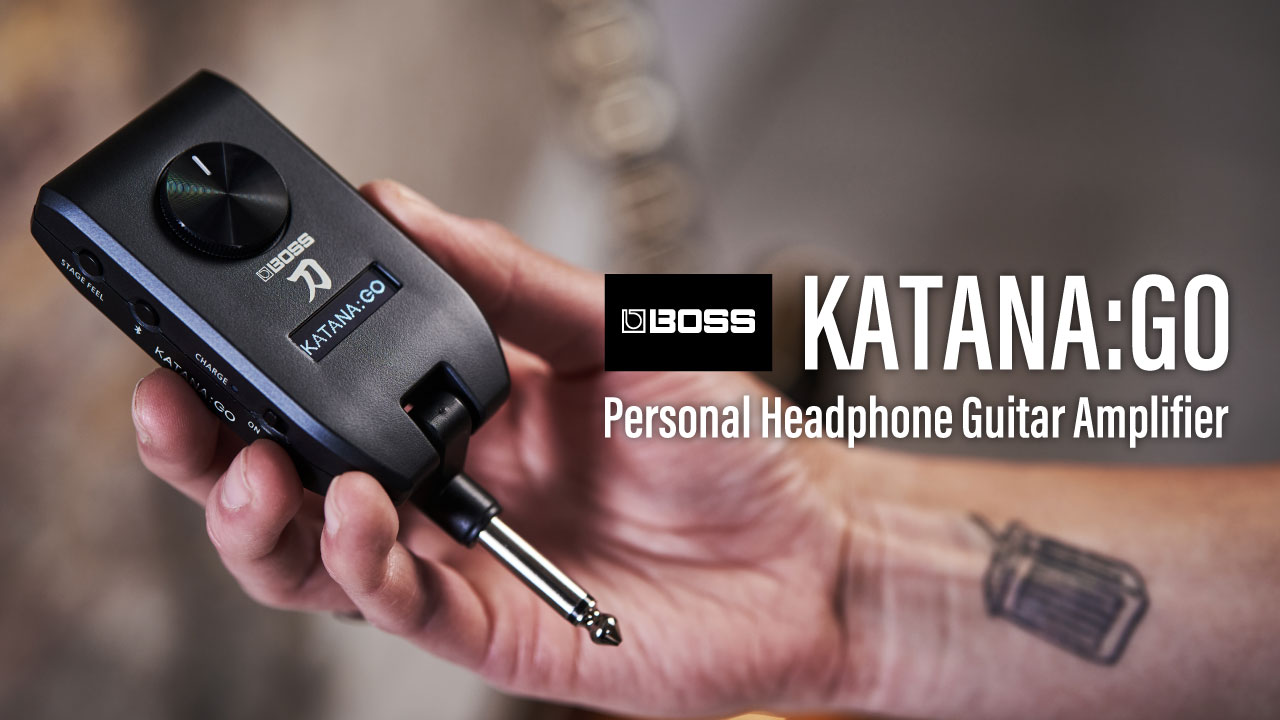 BOSSからヘッドホンアンプ「KATANA GO」が発売。