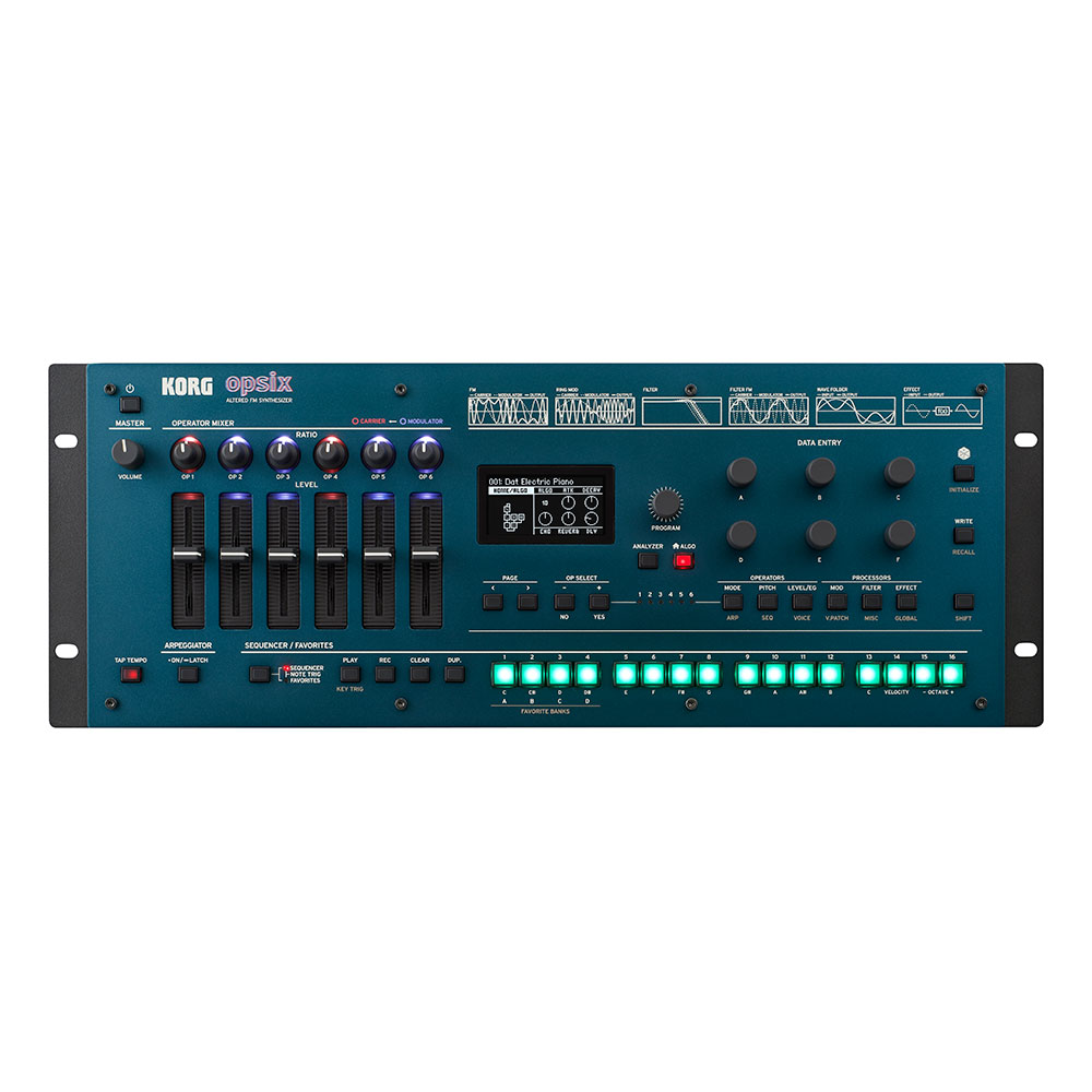 KORGからFMシンセ音源モジュール「opsix module」が発売。