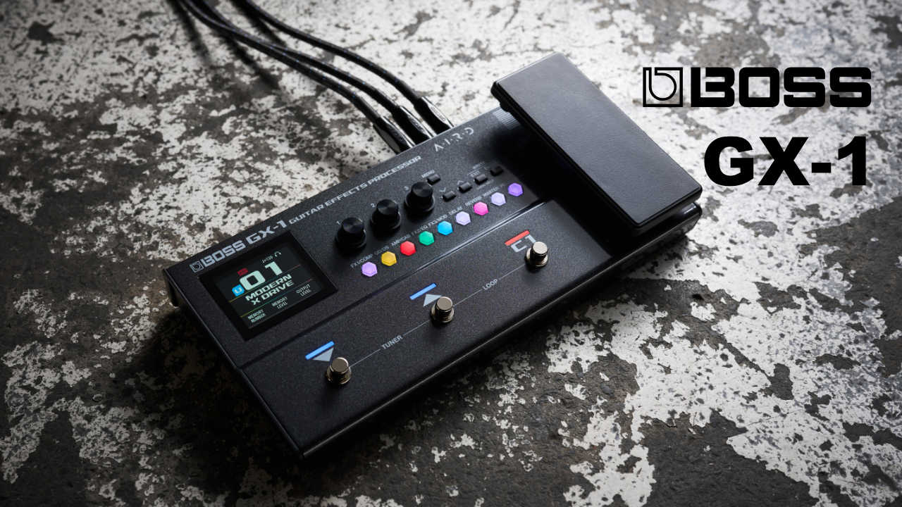BOSSからギター用マルチエフェクター「GX-1」が発売！
