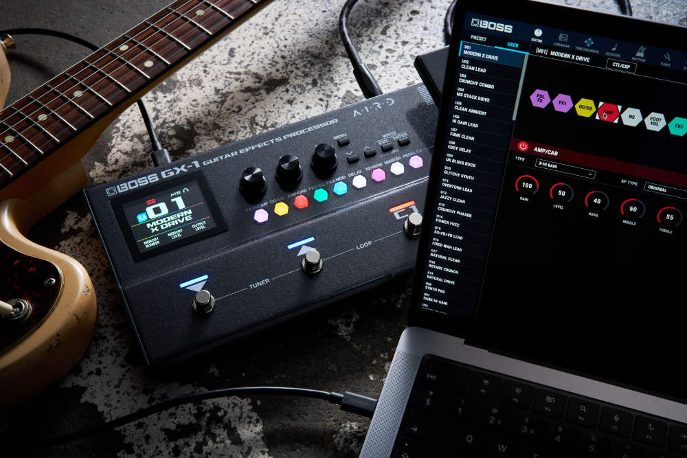 BOSSからギター用マルチエフェクター「GX-1」が発売！