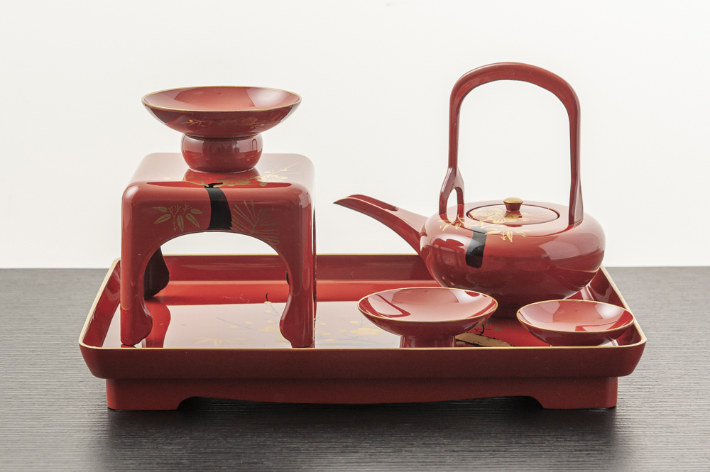 2294 お屠蘇 セット 一式 洗朱 四ツ揃 変り松 クリ足 松台 松竹梅 みよし漆器本舗 日本製 屠蘇器 総朱 松竹梅 枠足 四ツ揃 会津塗り