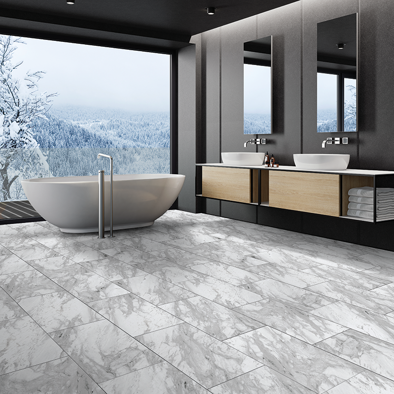 Passage | La Dolce Vita | Bianco Carrara Marble - DivineFlooring