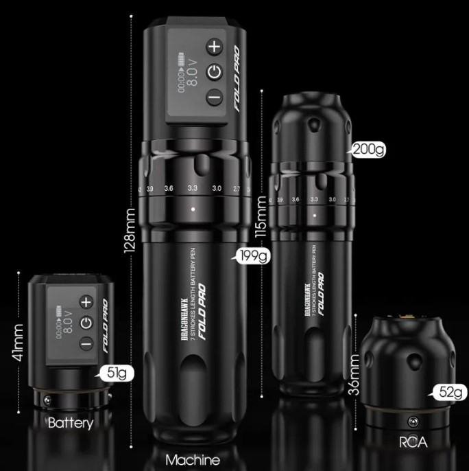 DHM TATTOO SUPPLY / 【Dragonhawk】Fold Pro 2 Batteries