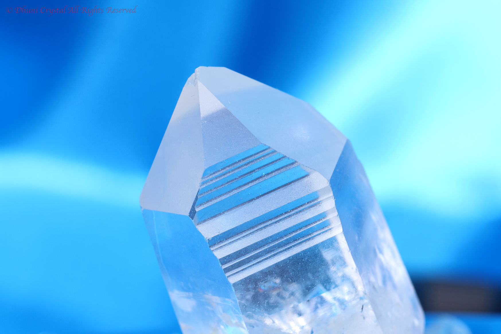 一点物】レムリアンシードクリスタル原石｜成長線が刻まれた高波動の