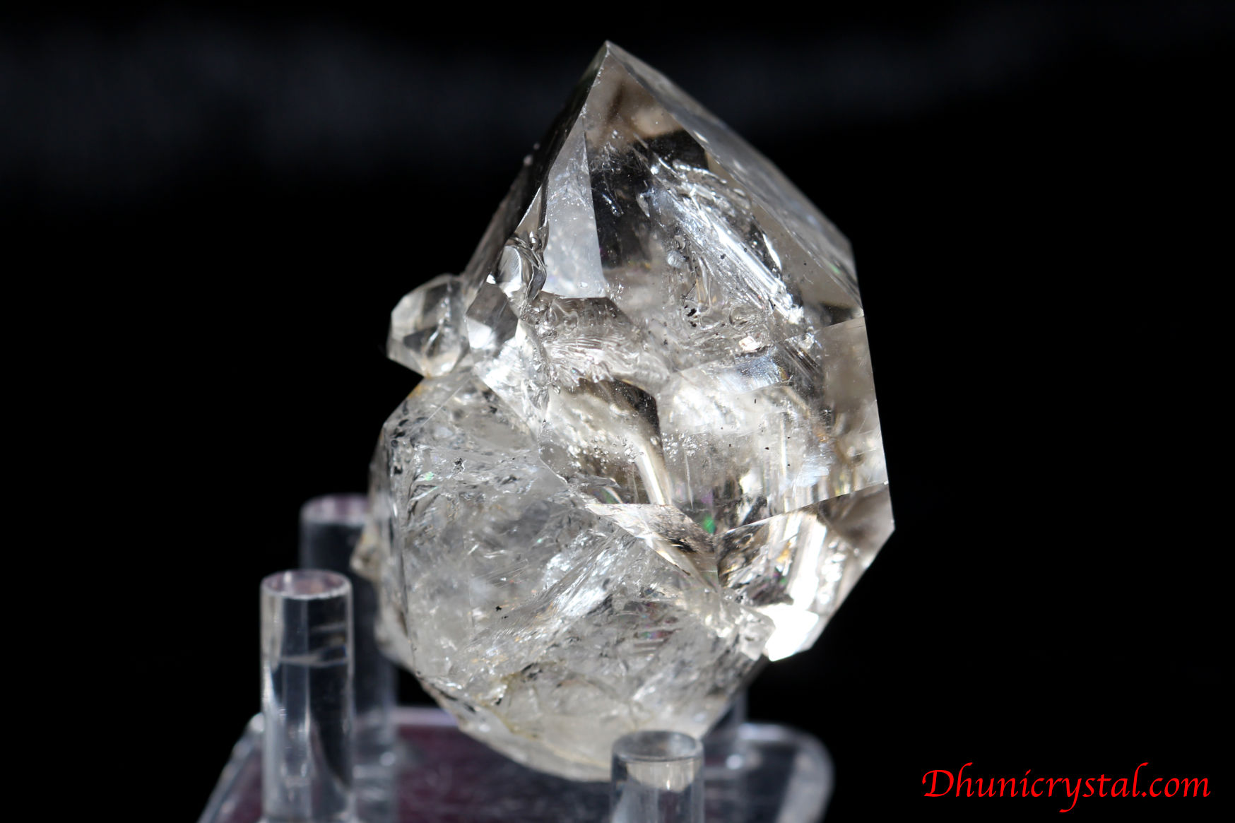 ハーキマーダイヤモンド原石/虹入り(J434)