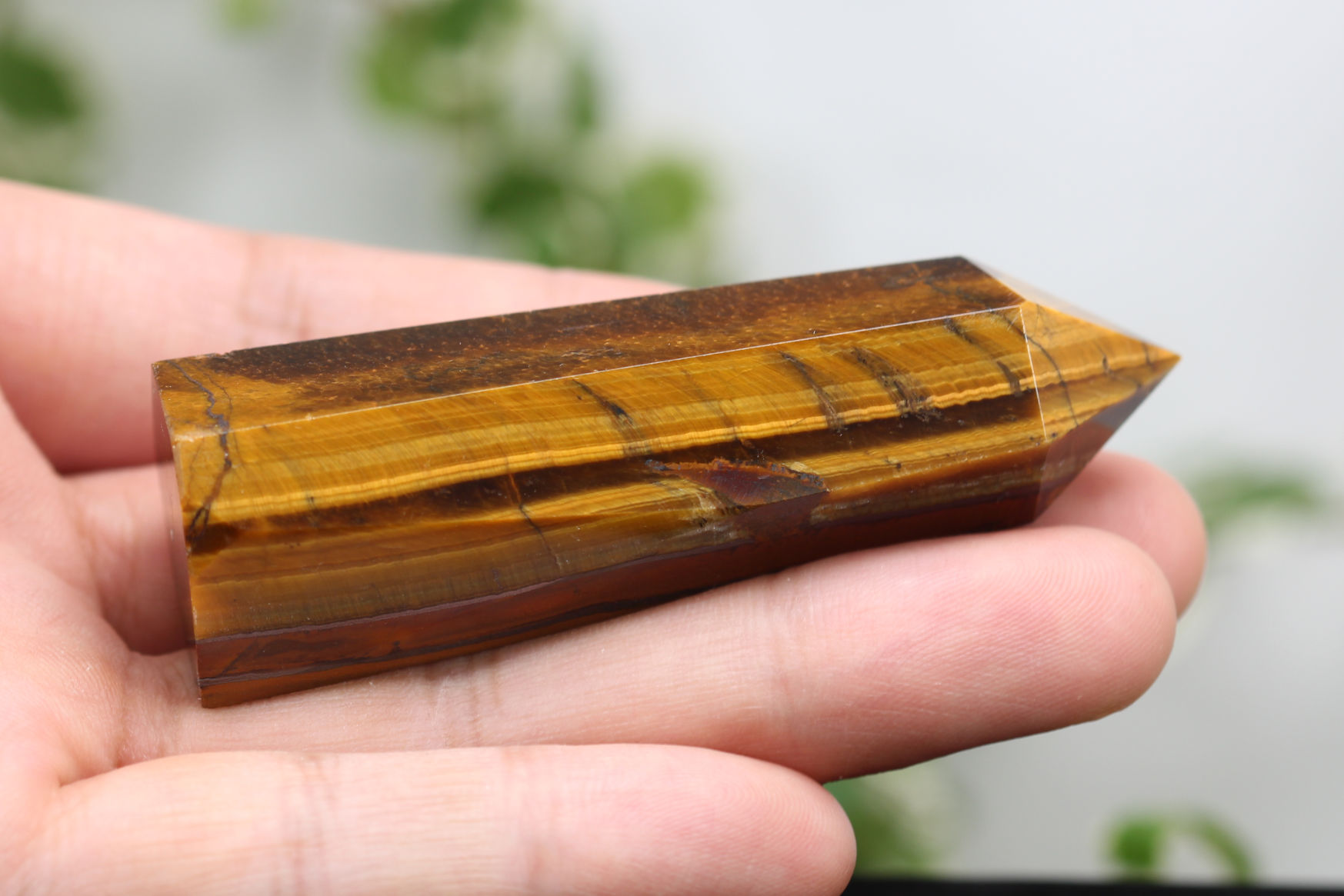 タイガーアイ/六角柱オベリスク(U171)