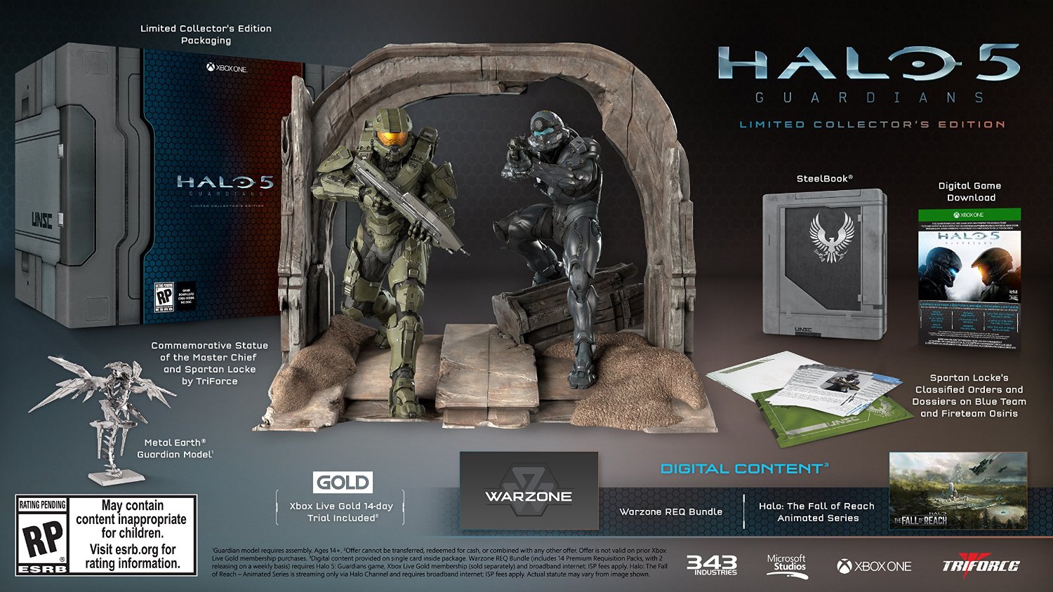 Halo 5: Guardians」“Limited Collector's Edition”に同梱される