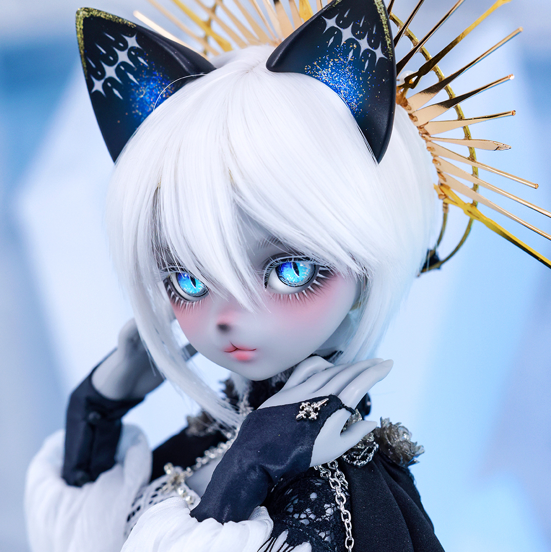 Twin blade hair-White（白）_22-23cm（8-9inch）｜DOLK（ドルク）