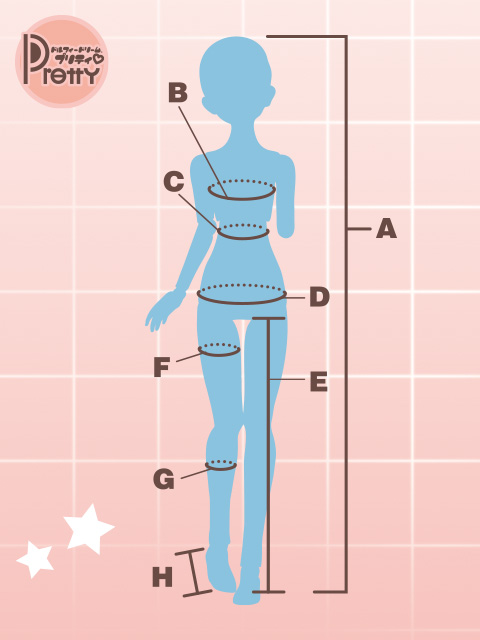 DDボディサイズと種類 | ボークス公式 ドルフィー総合サイト