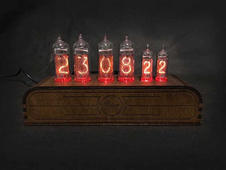 ニキシー管時計 ニキシー管置時計 Nixie Tube Clock Pulsar IN-14+IN