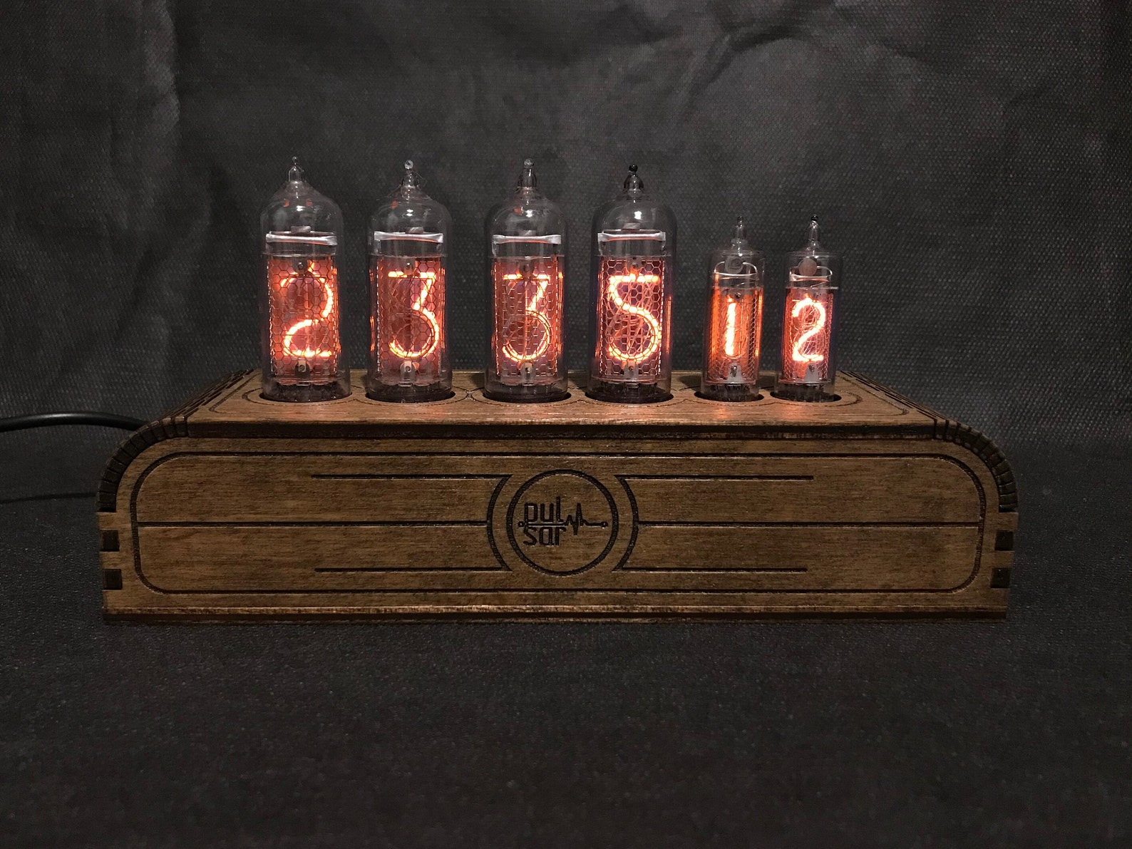 ニキシー管時計 ニキシー管置時計 Nixie Tube Clock Pulsar IN-14+IN