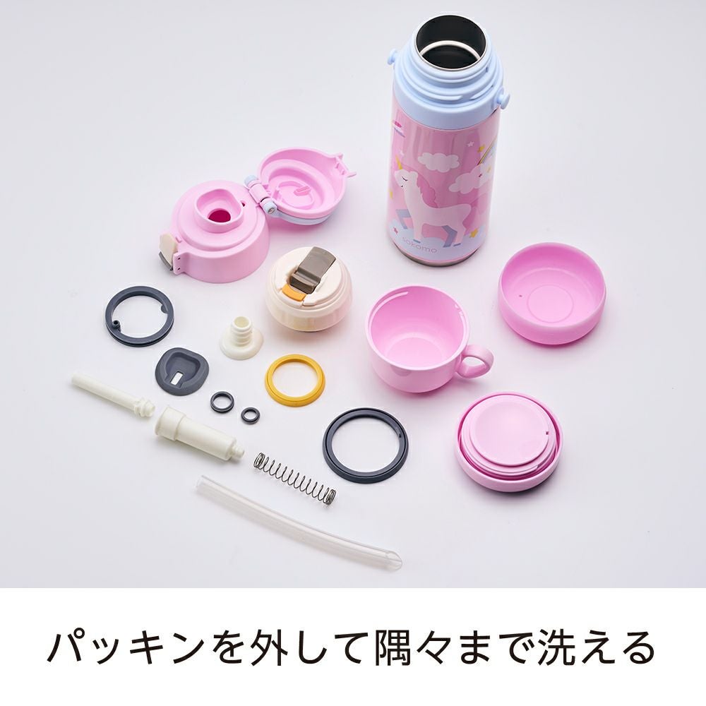 sokomo そこまで洗える3WAYキッズボトル 600mlPK ユニコーン SAKB600PK