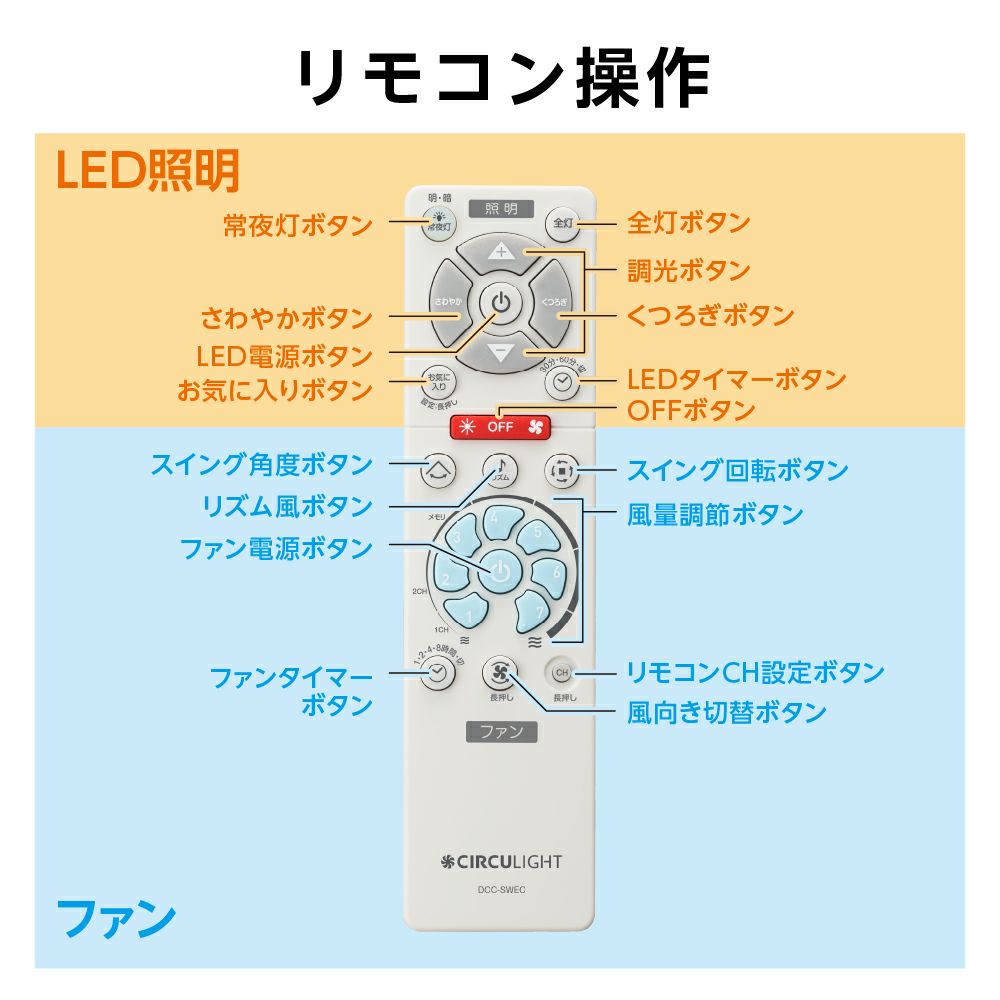 CIRCULIGHT(サーキュライト) EZシリーズ スイングモデル 8畳タイプ DCC