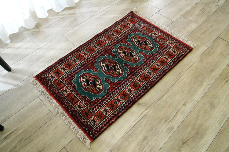 トルクメン トライバルラグ ＃TR-H2115 95×61cm | ラグマット・玄関
