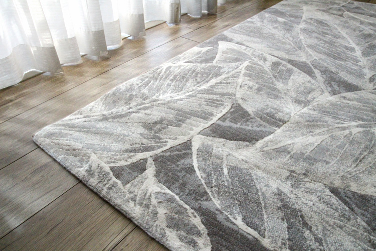 ブリリアント BRILLIANT ベルギー製ウイルトン織りラグ グレー