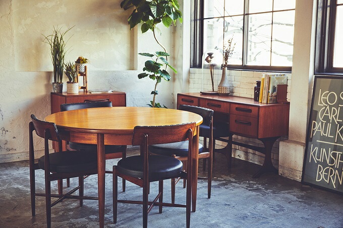 ジープラン ラウンド エクステンション ダイニング テーブル(天板のみ