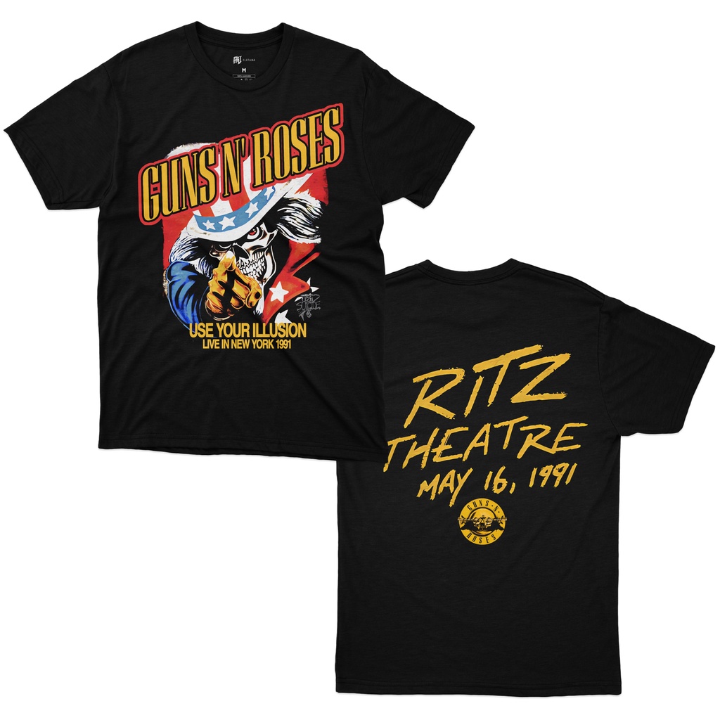 Camiseta Guns N' Roses Live Ritz 1991 Use Your Illusion