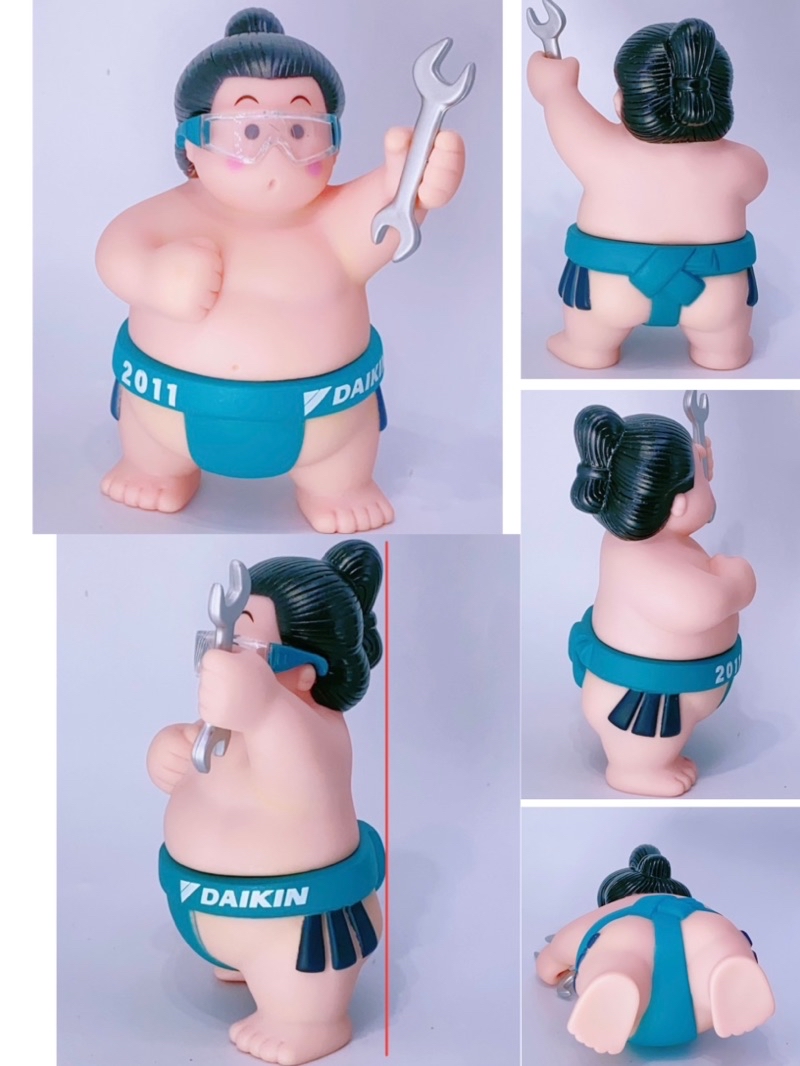 全新現貨)日本DAIKIN 大金寶寶大金公仔企業公仔紀念品娃娃相撲力士可愛