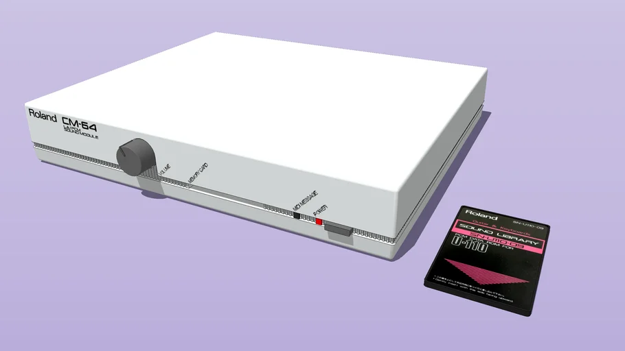 Roland CM-64 sound module (1989:Japan) | 3D Warehouse