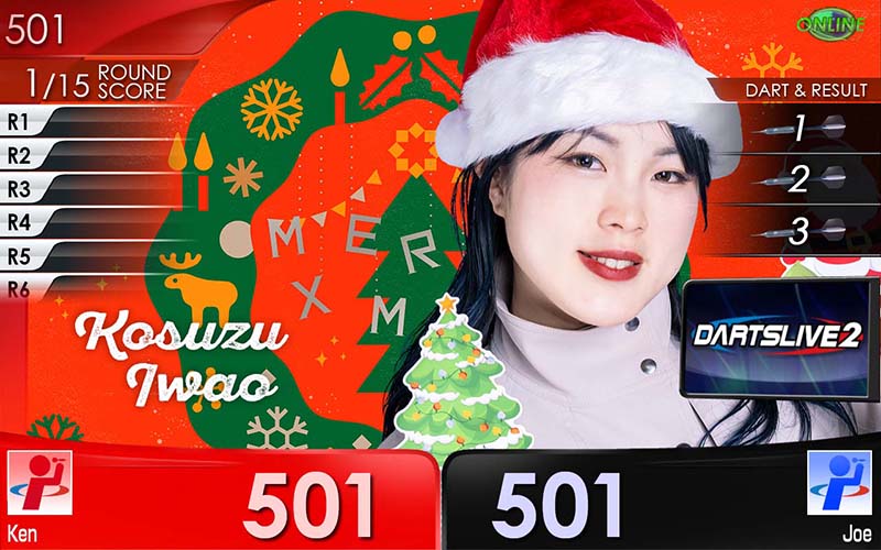 期間限定】ダーツライブプレイヤー新作テーマ『MERRY XMAS』本日より