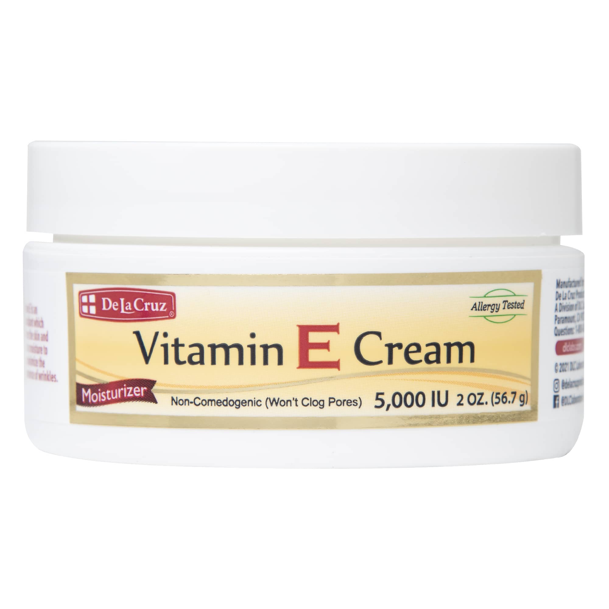 De La Cruz® Vitamin E Cream 2 OZ. (56.7 g)