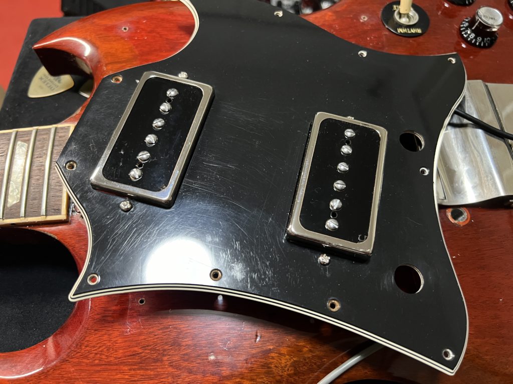 Gibson SG Standard (2004) P90 Soapbar ピックアップ交換 - scrapbook3